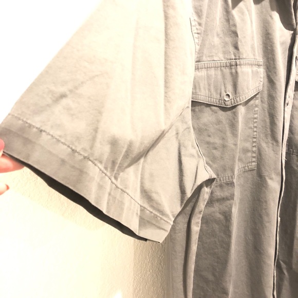 Men’s Garage Harley Davidson Gray Work Button Casual Button Shirt - Picture 4 of 6